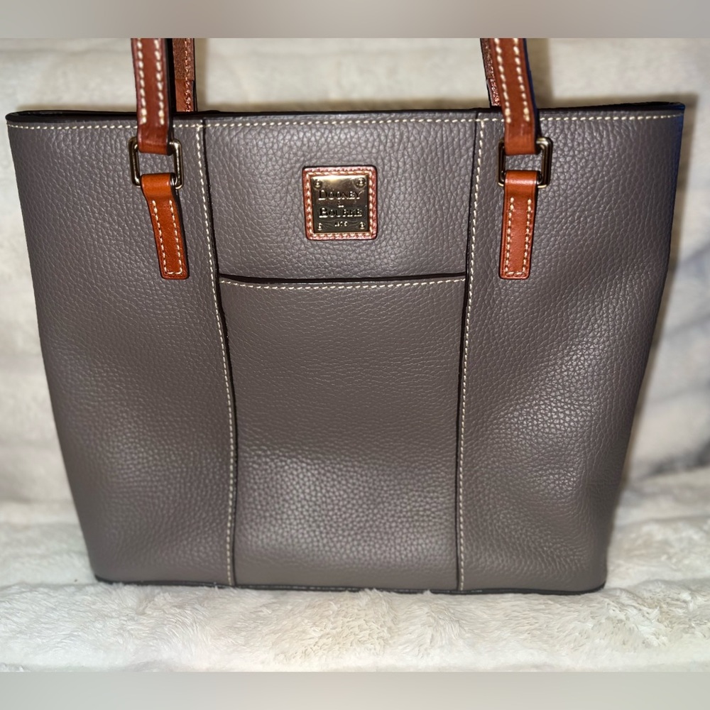 Dooney and Bourke Pebble Grain Small Lexington in Elephant